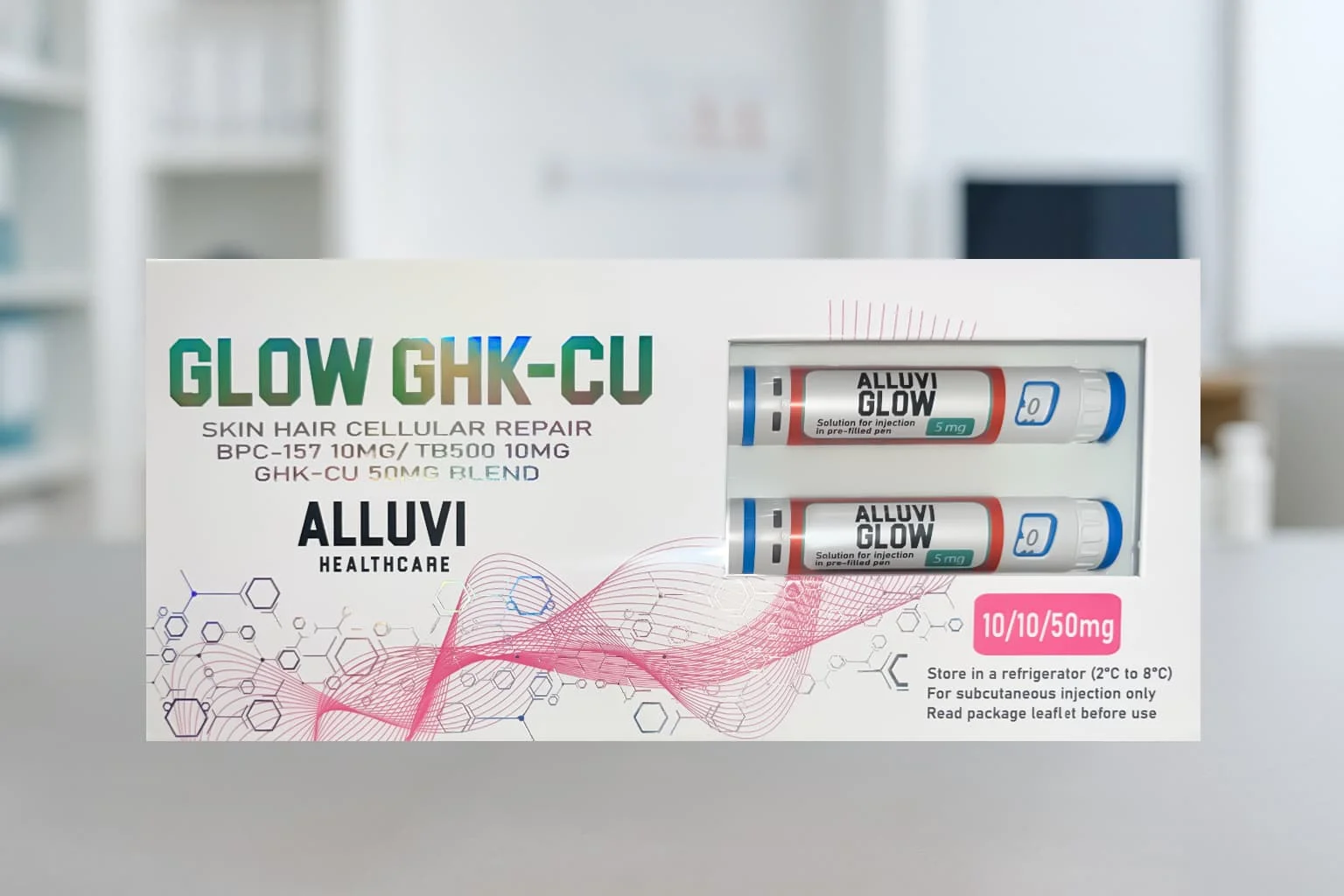 Glow GHK-Cu skin hair repair UK — Jeo Peptides